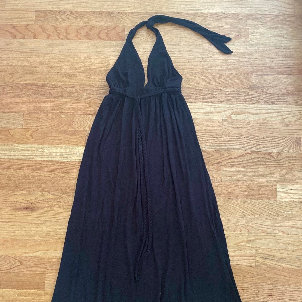 J.Crew black halter dress